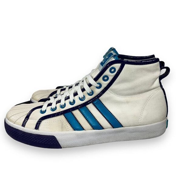 Adidas 2009 NZA Shell Mid Top "NBA Hornets" G05976 RARE Women's 11 - Picture 2 of 11